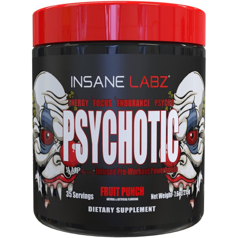 Psychotic Rojo x35 servidas Pre-Entreno (Insane Labz)