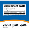 Magnesio Citrato de 250 gramos (magnesium citrate) Nutricost