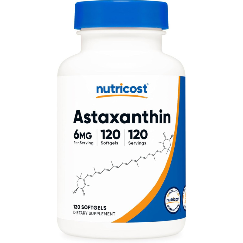 Astaxantina 6 mg x120 softgels de Nutricost