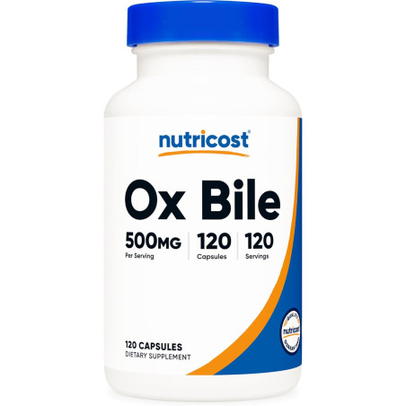 Ox Bile 500mg x120 caps de Nutricost (Bilis de Buey)