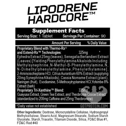 Lipodrene Hardcore x90 tabletas - Hi-Tech Pharmaceuticals (Black)