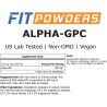 Alpha GPC en Polvo 600mg x125 gramos (208 servicios)