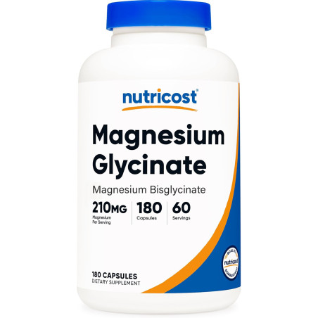 Magnesio Bisglicinato x180 caps. de Nutricost