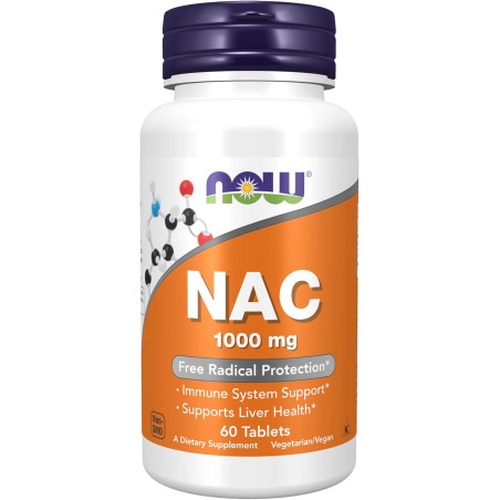 Nac N-acetilcisteína 1000mg x60 tabs. de NOW