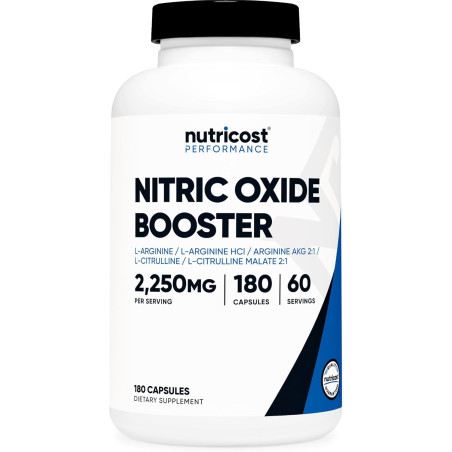 Oxido Nitrico Booster 180 capsulas de Nutricost