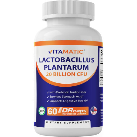 Lactobacillus Plantarum 20 Billones CFU x60 caps.