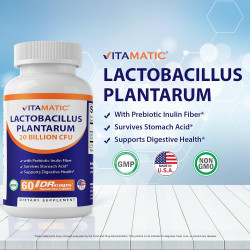Lactobacillus Plantarum 20 Billones CFU x60 caps.