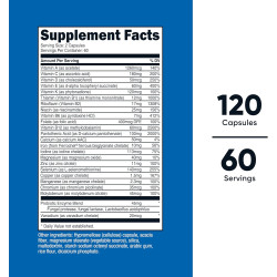 Multivitamínico + Probióticos y Minerales x120caps. de Nutricost