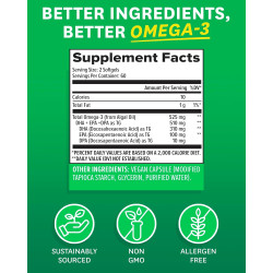 Vegan Omega-3 de 450mg. EPA + DHA