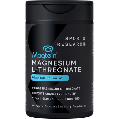 Magtein 2000mg L-Treonato de Magnesio de Sports Research