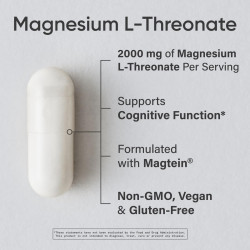 Magtein 2000mg L-Treonato de Magnesio de Sports Research