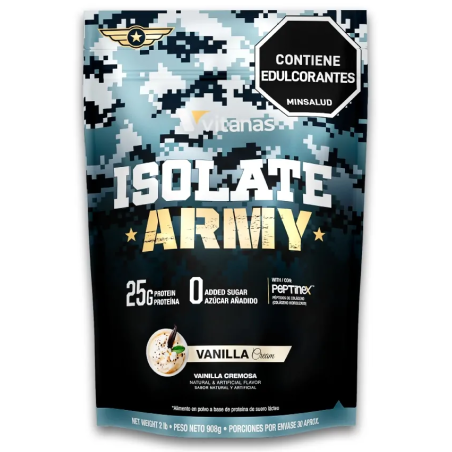 Isolate Army x2lbs (Proteina Aislada Con Peptidos De Colageno Hidrolizado)