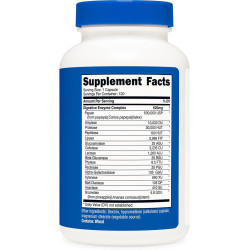 Enzimas Digestivas 620mg x120 caps. Digestive Enzymes