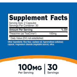 Teacrina 100mg x30 serv. (Theacrine)