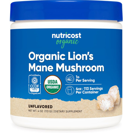 Melena de León orgánica en polvo x113 grms. - Lion's Mane Mushroom