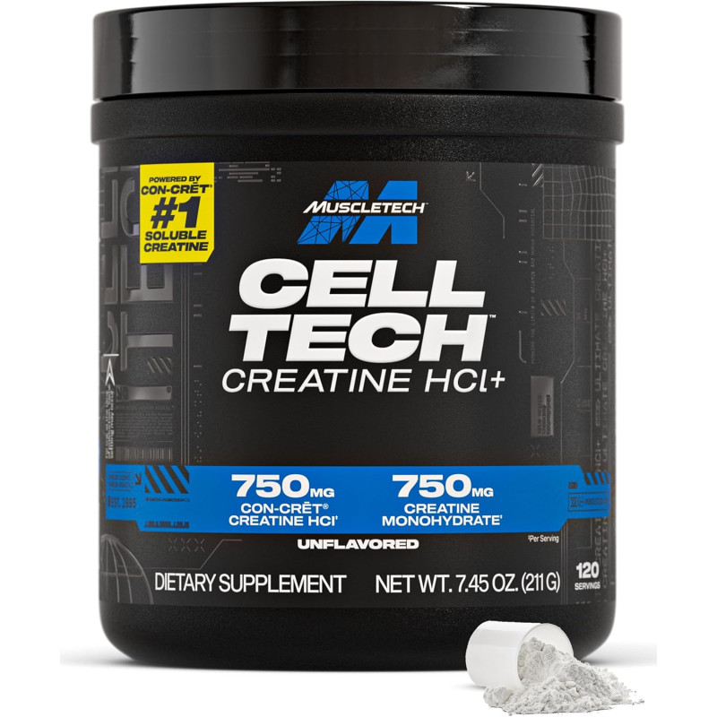 Cell Tech Creactor x120 servidas - Creatina HCL + Free acid Creatine