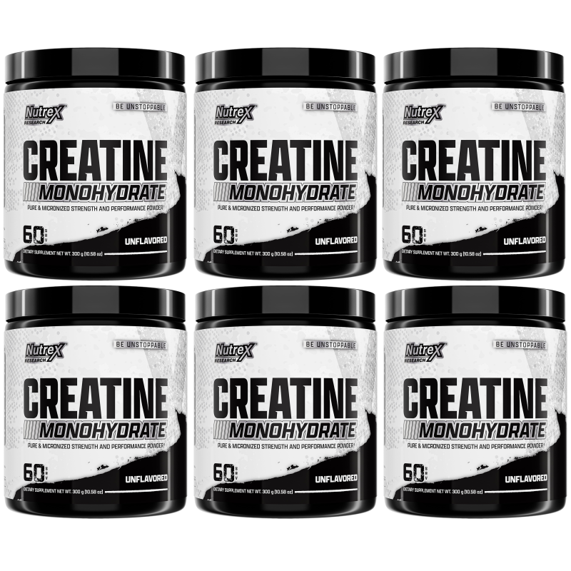 (6 unidades) Creatina Monohidratada Micronizada x300 gramos de Nutrex