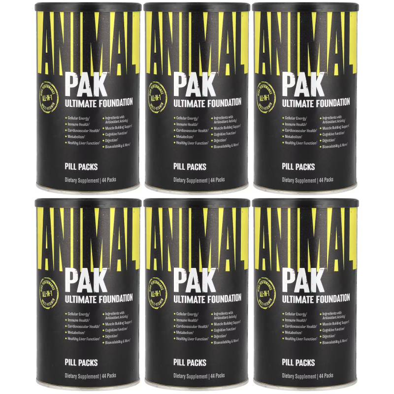 (6 unidades) Animal Pak x44 sobres