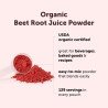Polvo de Jugo de Remolacha Orgánica 1 Libra Micro Ingredients I Vegano
