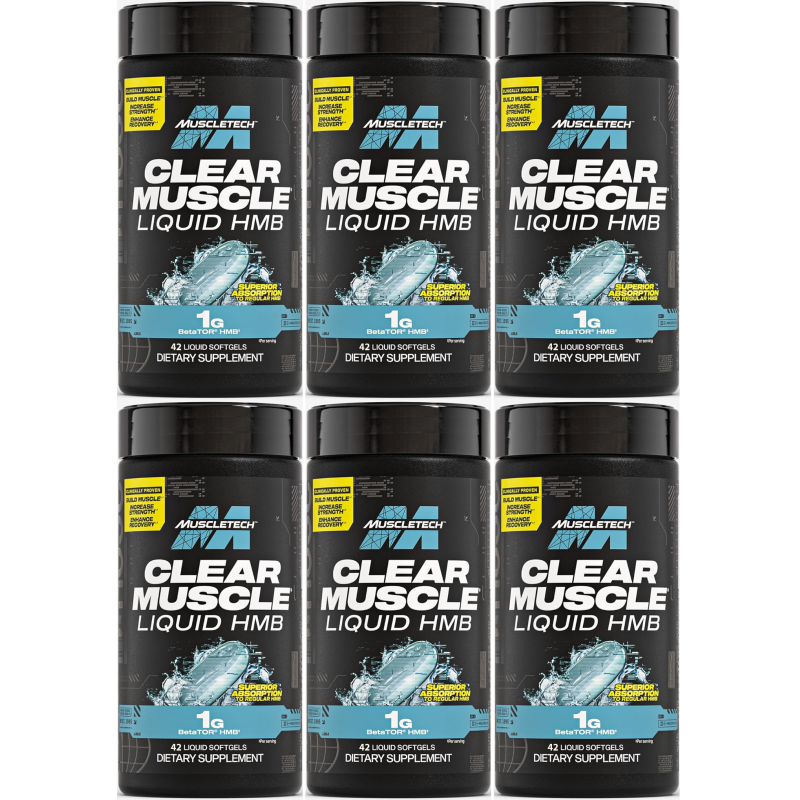 (6 unidades) Clear Muscle x42 softgelsde Muscletech