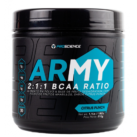 Army (BCAA's) 540 gramos Aminoácidos Ramificados