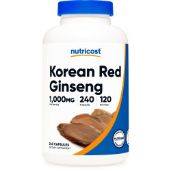 Korean Red Ginseng 1000mg x240 caps. (Ginseng Panax)