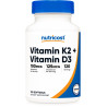 Vitamina K2 100mcg + Vitamina D3 125 mcg (5000IU) x120 softgels