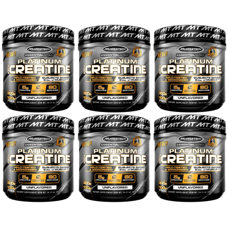 (6 unidades) Creatine Platinum Muscletech x400 gramos